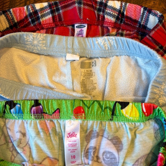 Girls Pj Set Mix - 3 pants & 1 top, size 10 - Picture 5 of 6